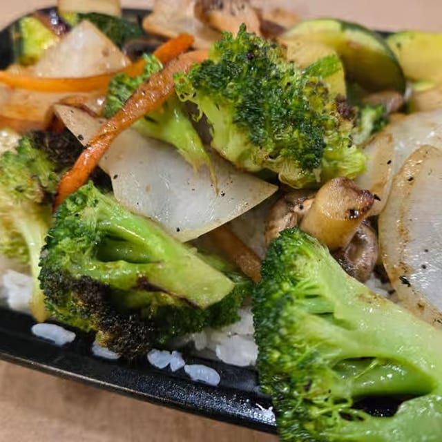 Mixed Veggies Hibachi.