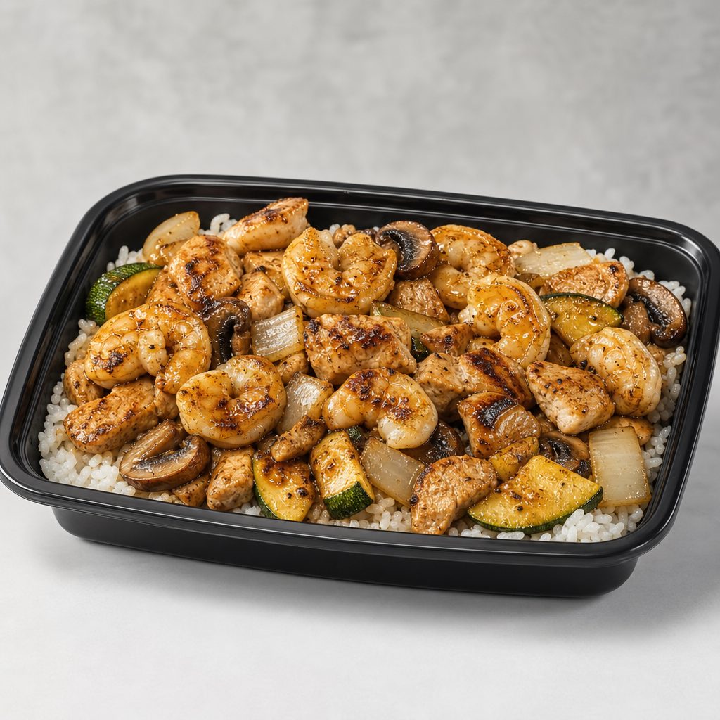 Chicken and Shrimp Hibachi.