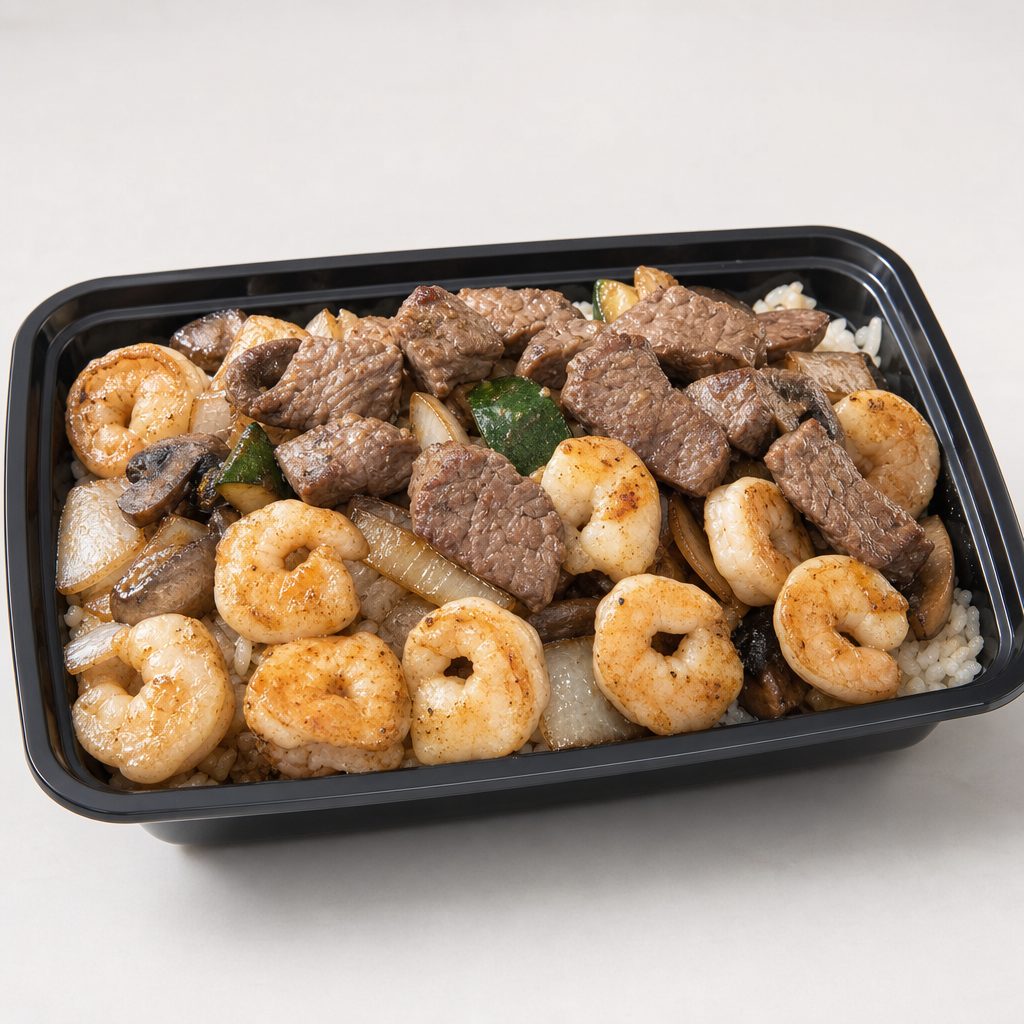 Steak and Shrimp Hibachi.
