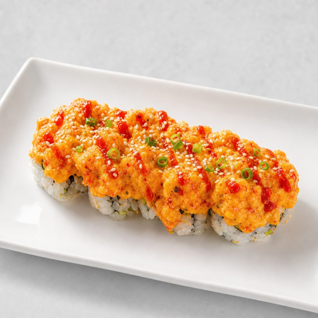 Crawfish Volcano Roll.