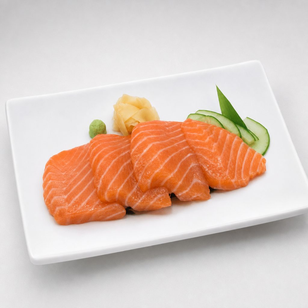 Salmon Sashimi.