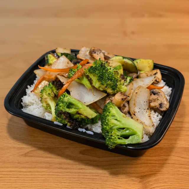 Mixed Veggies Hibachi.