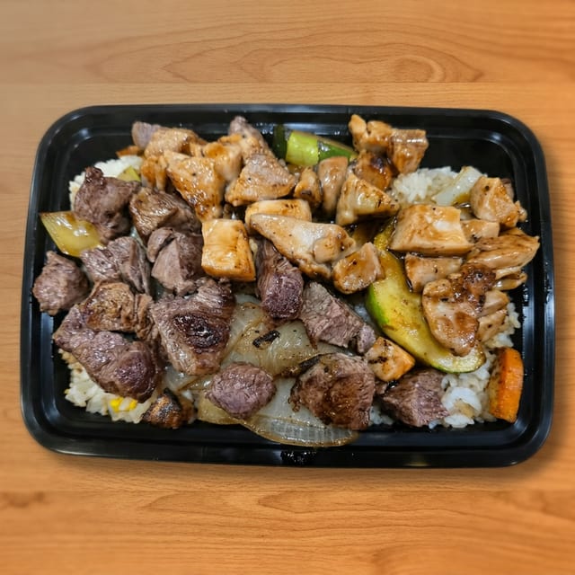 Chicken and Steak Hibachi.