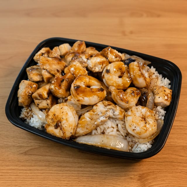 Chicken and Shrimp Hibachi.
